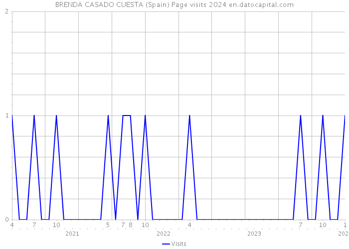 BRENDA CASADO CUESTA (Spain) Page visits 2024 