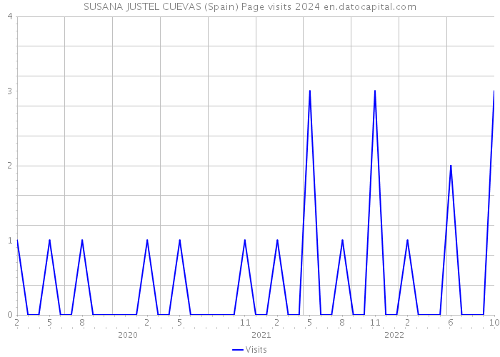 SUSANA JUSTEL CUEVAS (Spain) Page visits 2024 