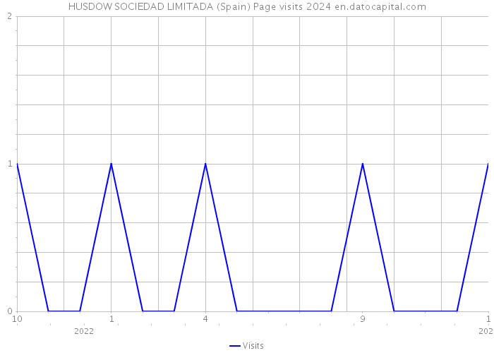 HUSDOW SOCIEDAD LIMITADA (Spain) Page visits 2024 