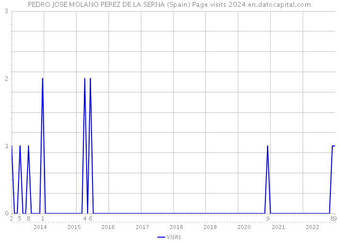 PEDRO JOSE MOLANO PEREZ DE LA SERNA (Spain) Page visits 2024 