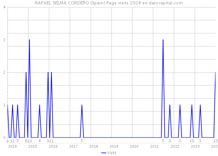 RAFAEL SELMA CORDERO (Spain) Page visits 2024 