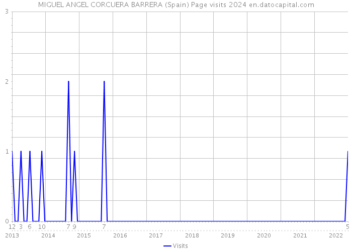 MIGUEL ANGEL CORCUERA BARRERA (Spain) Page visits 2024 