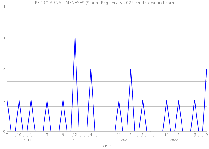 PEDRO ARNAU MENESES (Spain) Page visits 2024 