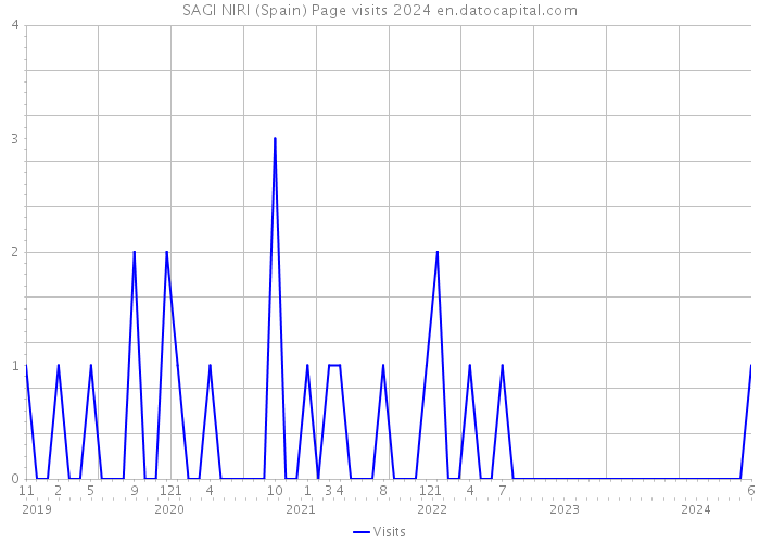 SAGI NIRI (Spain) Page visits 2024 