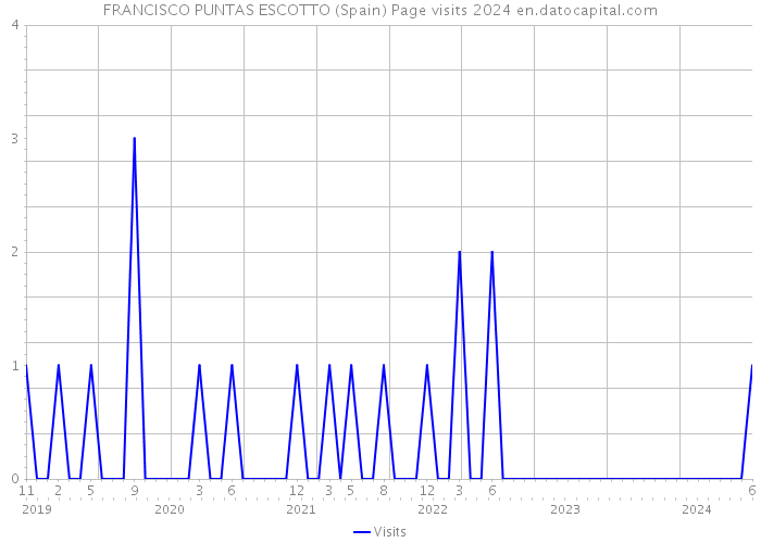 FRANCISCO PUNTAS ESCOTTO (Spain) Page visits 2024 