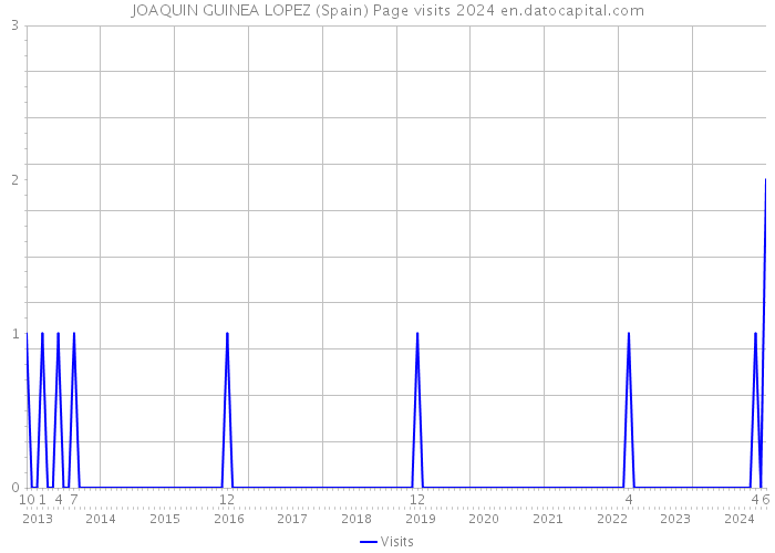 JOAQUIN GUINEA LOPEZ (Spain) Page visits 2024 