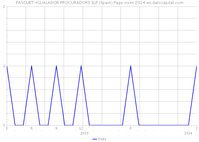 PASCUET-IGUALADOR PROCURADORS SLP (Spain) Page visits 2024 