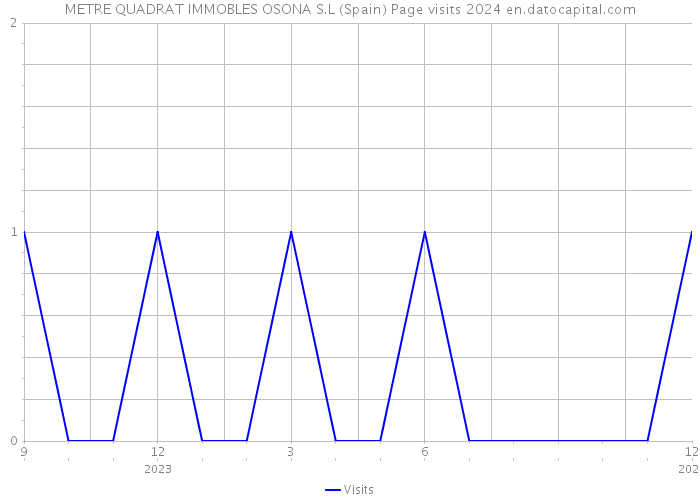 METRE QUADRAT IMMOBLES OSONA S.L (Spain) Page visits 2024 
