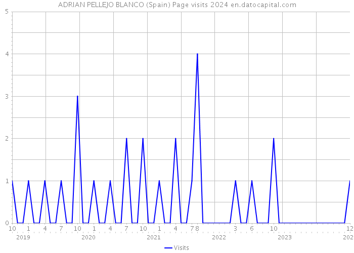 ADRIAN PELLEJO BLANCO (Spain) Page visits 2024 