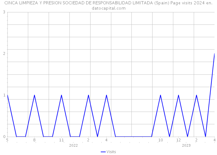 CINCA LIMPIEZA Y PRESION SOCIEDAD DE RESPONSABILIDAD LIMITADA (Spain) Page visits 2024 