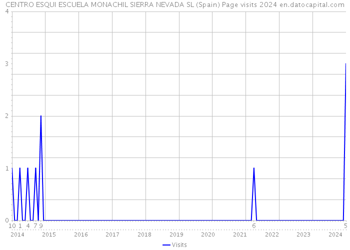 CENTRO ESQUI ESCUELA MONACHIL SIERRA NEVADA SL (Spain) Page visits 2024 