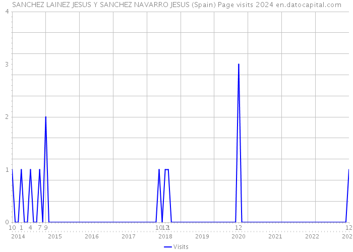 SANCHEZ LAINEZ JESUS Y SANCHEZ NAVARRO JESUS (Spain) Page visits 2024 