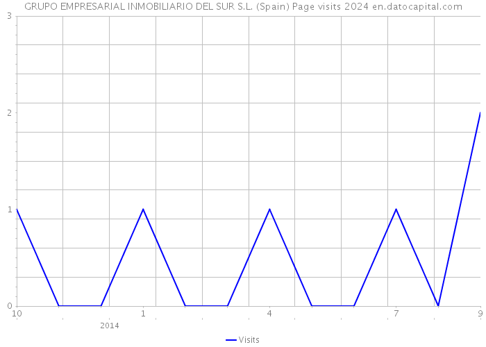 GRUPO EMPRESARIAL INMOBILIARIO DEL SUR S.L. (Spain) Page visits 2024 