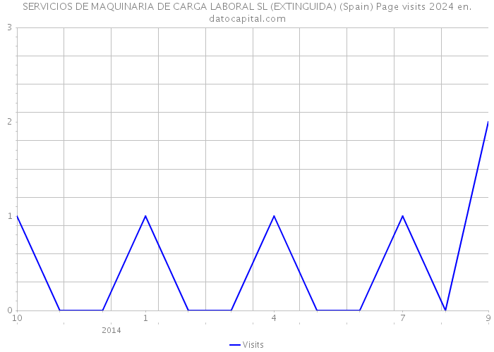 SERVICIOS DE MAQUINARIA DE CARGA LABORAL SL (EXTINGUIDA) (Spain) Page visits 2024 