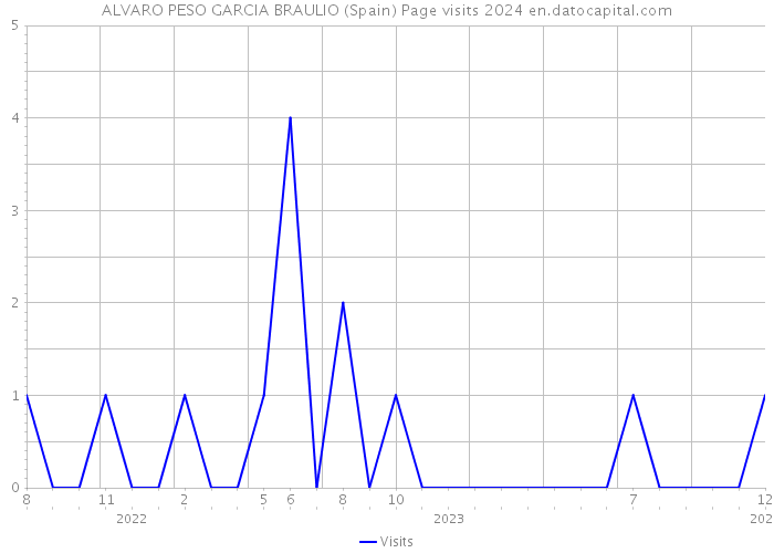 ALVARO PESO GARCIA BRAULIO (Spain) Page visits 2024 