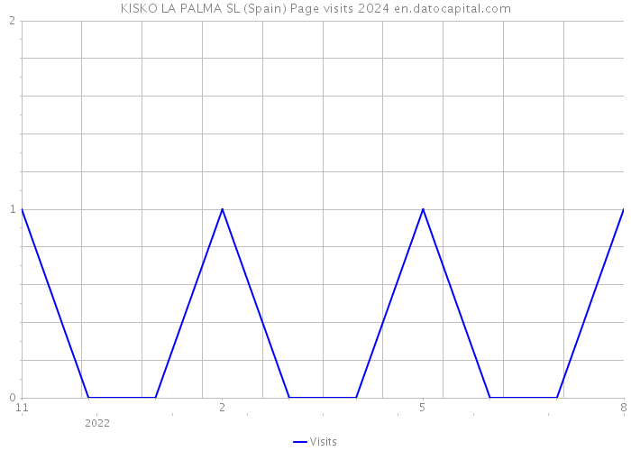 KISKO LA PALMA SL (Spain) Page visits 2024 