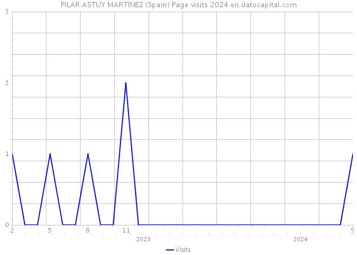 PILAR ASTUY MARTINEZ (Spain) Page visits 2024 