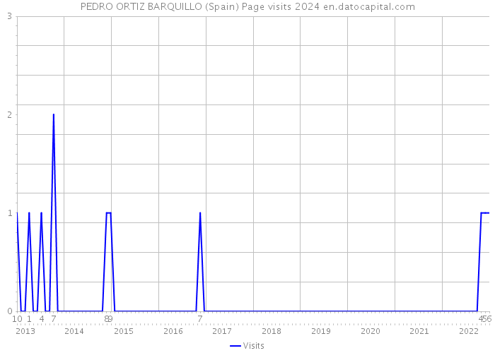 PEDRO ORTIZ BARQUILLO (Spain) Page visits 2024 