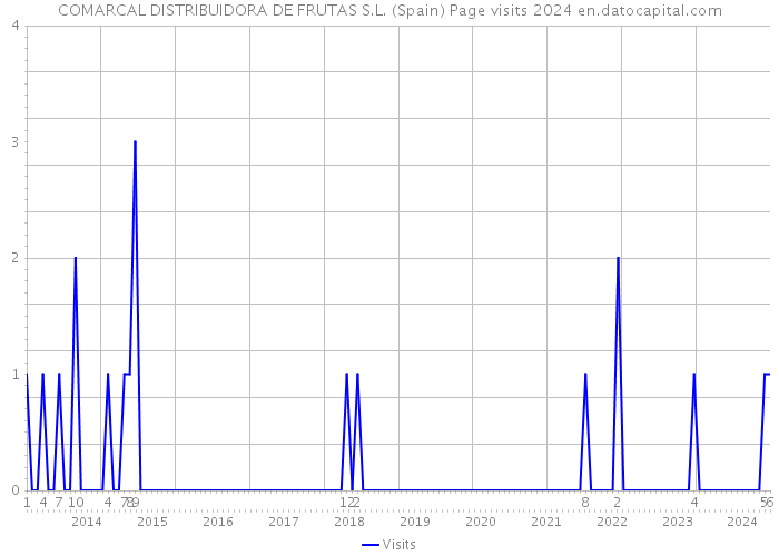 COMARCAL DISTRIBUIDORA DE FRUTAS S.L. (Spain) Page visits 2024 