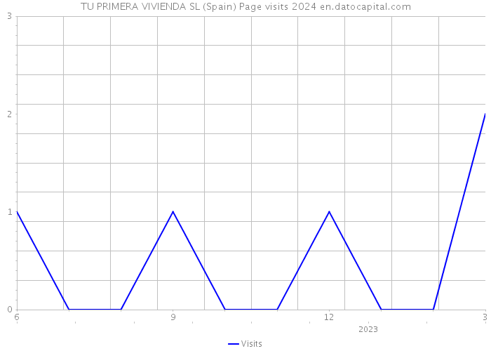 TU PRIMERA VIVIENDA SL (Spain) Page visits 2024 