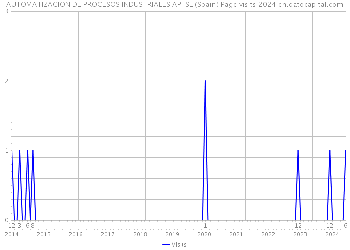 AUTOMATIZACION DE PROCESOS INDUSTRIALES API SL (Spain) Page visits 2024 