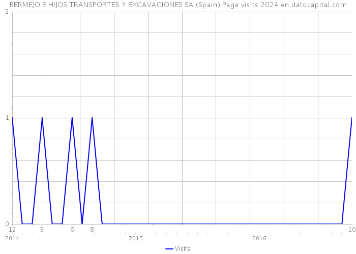 BERMEJO E HIJOS TRANSPORTES Y EXCAVACIONES SA (Spain) Page visits 2024 
