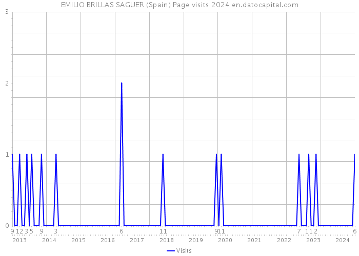 EMILIO BRILLAS SAGUER (Spain) Page visits 2024 