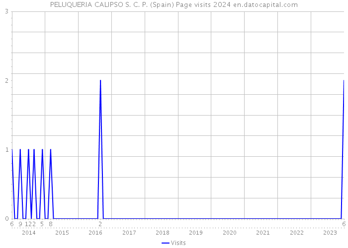 PELUQUERIA CALIPSO S. C. P. (Spain) Page visits 2024 
