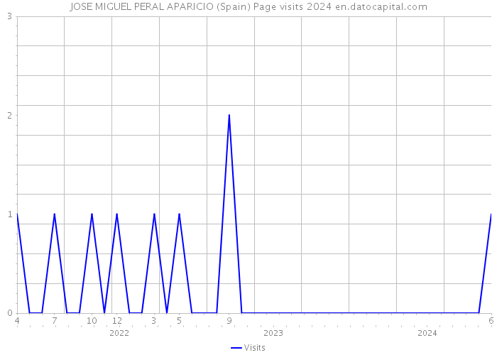 JOSE MIGUEL PERAL APARICIO (Spain) Page visits 2024 