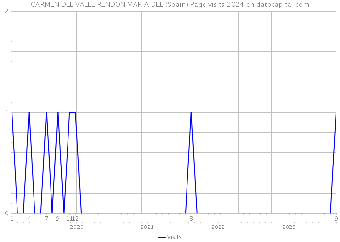 CARMEN DEL VALLE RENDON MARIA DEL (Spain) Page visits 2024 