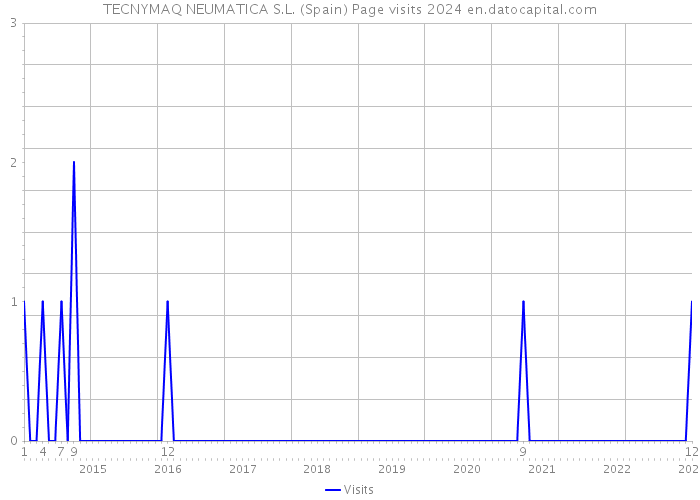 TECNYMAQ NEUMATICA S.L. (Spain) Page visits 2024 