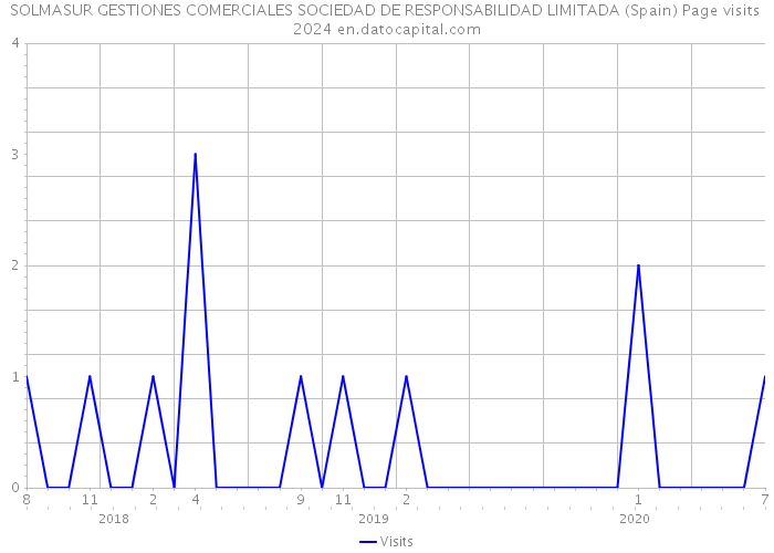 SOLMASUR GESTIONES COMERCIALES SOCIEDAD DE RESPONSABILIDAD LIMITADA (Spain) Page visits 2024 