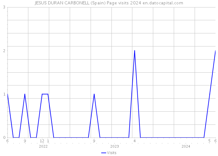 JESUS DURAN CARBONELL (Spain) Page visits 2024 