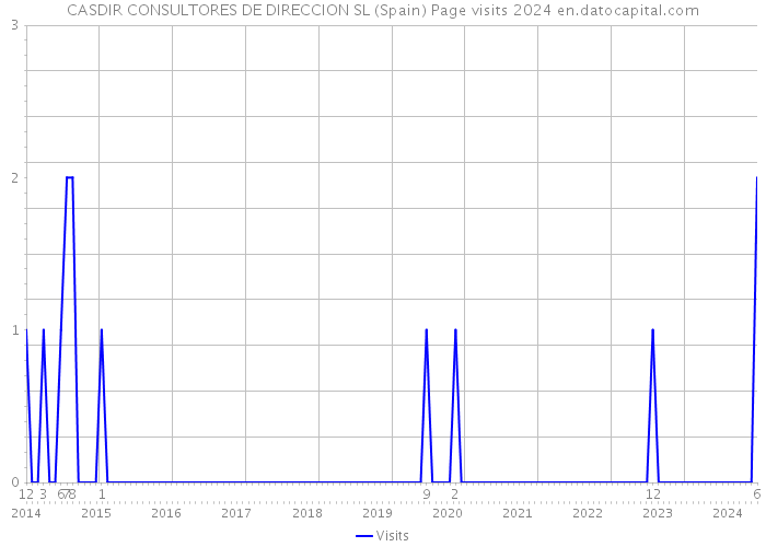 CASDIR CONSULTORES DE DIRECCION SL (Spain) Page visits 2024 