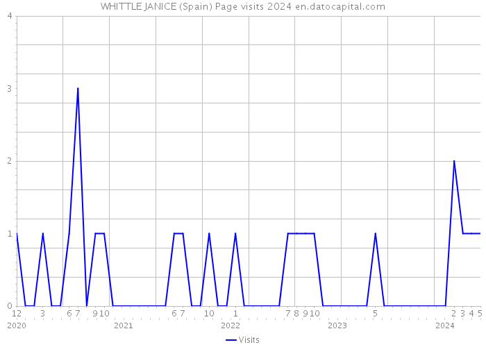 WHITTLE JANICE (Spain) Page visits 2024 