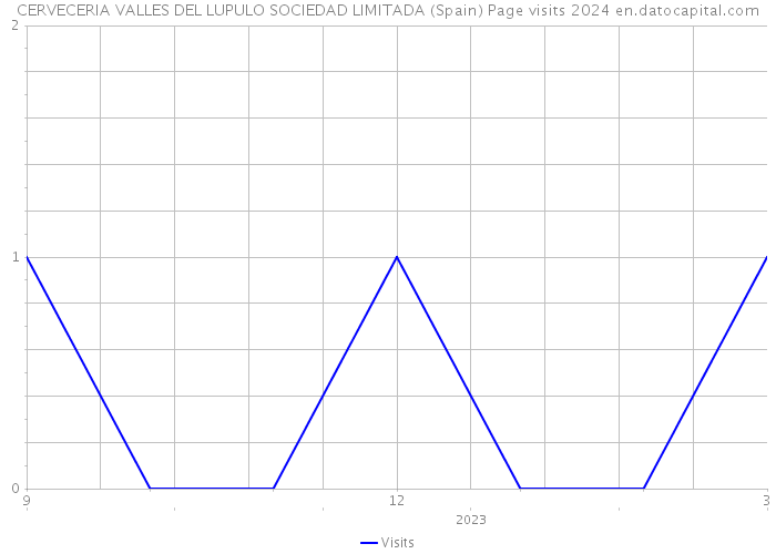 CERVECERIA VALLES DEL LUPULO SOCIEDAD LIMITADA (Spain) Page visits 2024 
