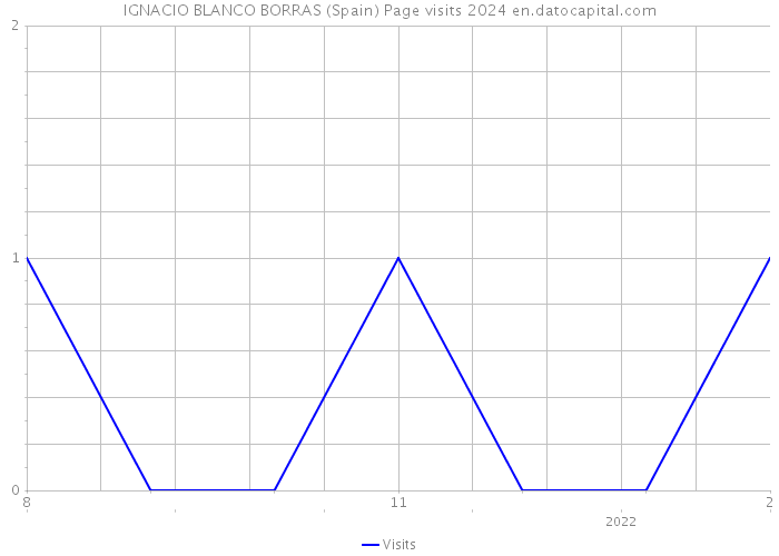 IGNACIO BLANCO BORRAS (Spain) Page visits 2024 