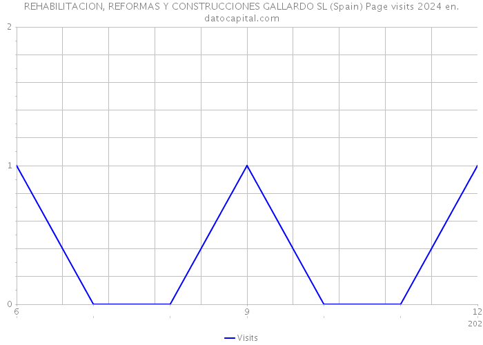 REHABILITACION, REFORMAS Y CONSTRUCCIONES GALLARDO SL (Spain) Page visits 2024 