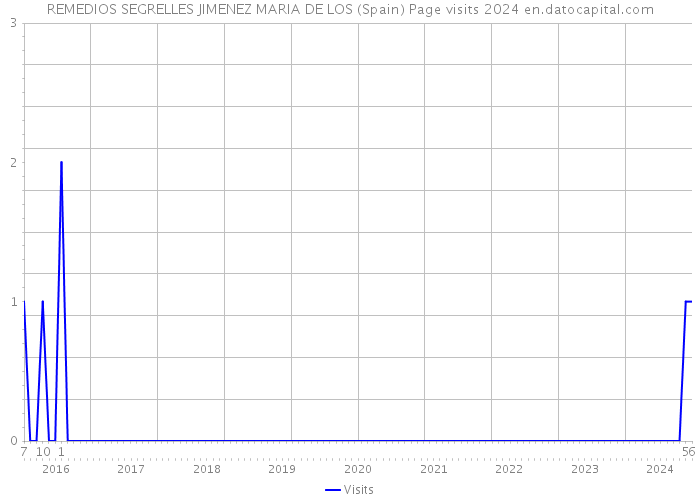 REMEDIOS SEGRELLES JIMENEZ MARIA DE LOS (Spain) Page visits 2024 