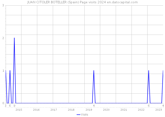 JUAN CITOLER BOTELLER (Spain) Page visits 2024 