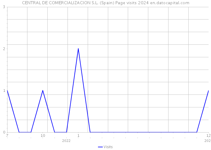 CENTRAL DE COMERCIALIZACION S.L. (Spain) Page visits 2024 