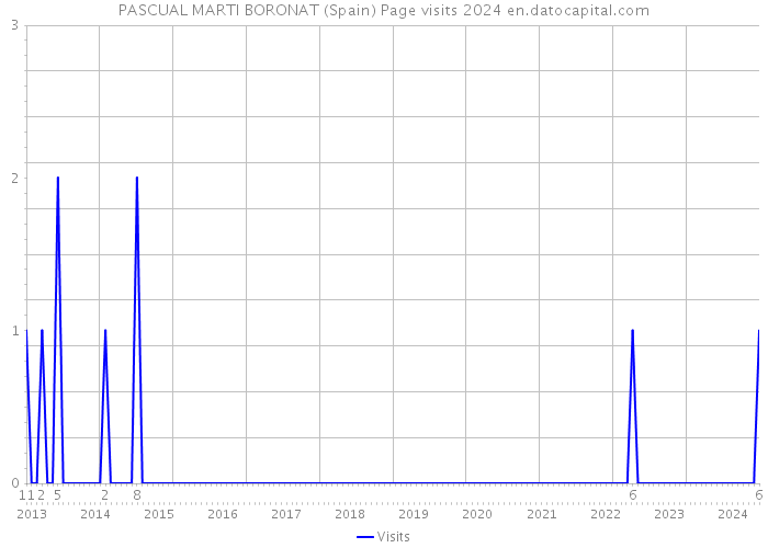 PASCUAL MARTI BORONAT (Spain) Page visits 2024 