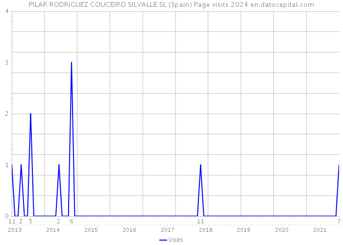 PILAR RODRIGUEZ COUCEIRO SILVALLE SL (Spain) Page visits 2024 