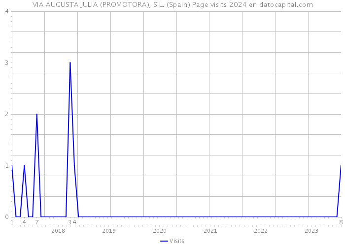 VIA AUGUSTA JULIA (PROMOTORA), S.L. (Spain) Page visits 2024 