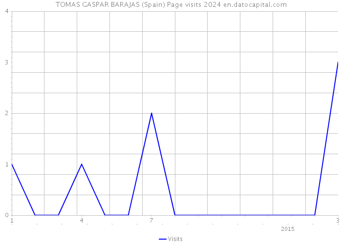 TOMAS GASPAR BARAJAS (Spain) Page visits 2024 