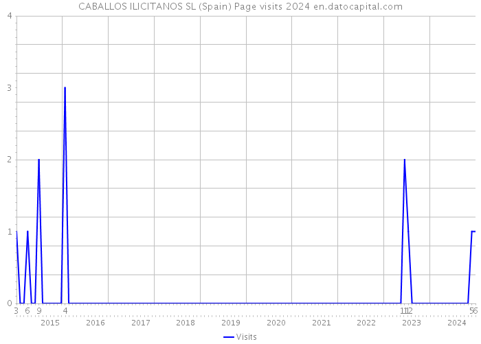 CABALLOS ILICITANOS SL (Spain) Page visits 2024 