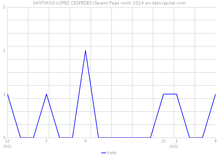 SANTIAGO LOPEZ CESPEDES (Spain) Page visits 2024 