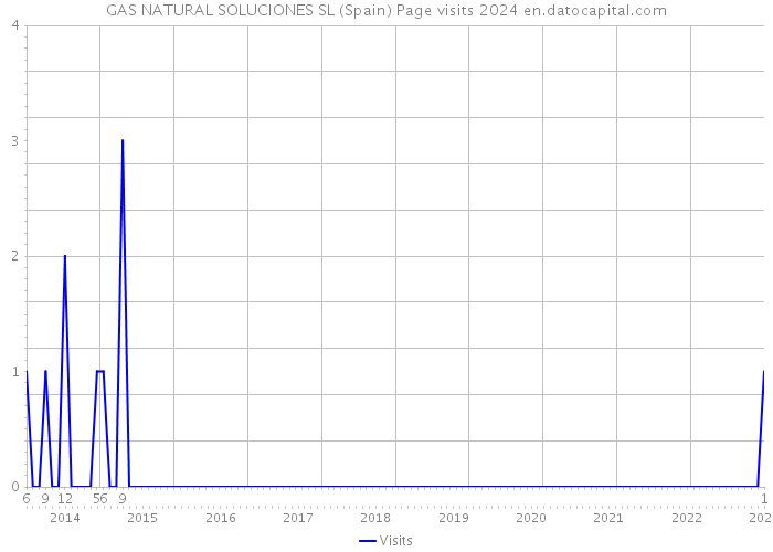 GAS NATURAL SOLUCIONES SL (Spain) Page visits 2024 