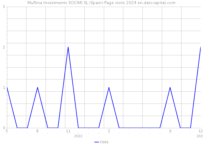 Muflina Investments SOCIMI SL (Spain) Page visits 2024 