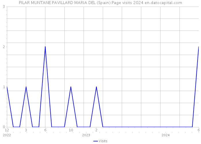 PILAR MUNTANE PAVILLARD MARIA DEL (Spain) Page visits 2024 